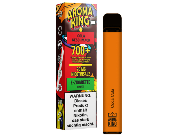 Aroma King - "Cola" (Coca Cola) -  E-Shisha- Nikotinsalz 20mg- 700 Züge