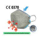 Mundschutz FFP2 3D Nanofilter, grau; einzeln