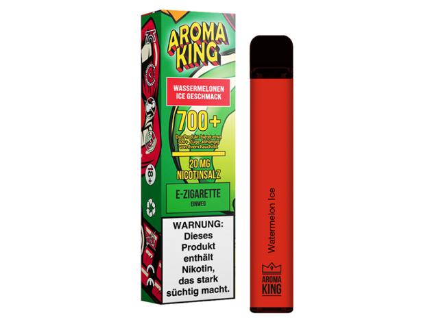 Aroma King - "Wassermelonen Ice" (Watermelon Ice) - Nikotinsalz 0mg E-Shisha - 700 Züge