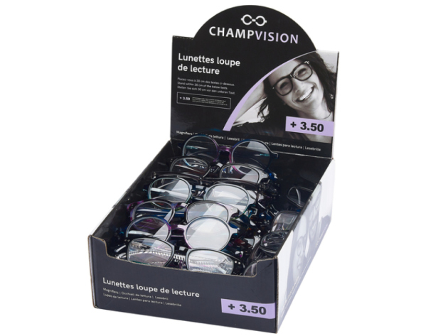 Lesebrillen "Champ Vision" (+3,5) versch. Farben 24er Display