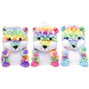 Plüsch Regenbogen Hamster, 23 cm, 3-fach sortiert, einzeln