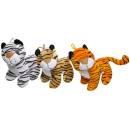 Plüsch Tiger, 16 cm, 3-fach sortiert, einzeln