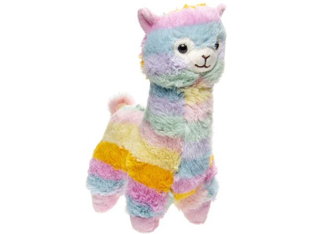 Plüsch Regenbogen Alpaka, 25 cm