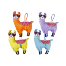 Plüsch Lustiges Alpaka, ca. 19 cm, 4-fach sortiert, einzeln