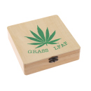 Grass Leaf Aufbewahrungsbox aus Holz