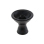 Shisha Kopf Keramik "Schwarz matt"; Höhe ca. 8,5 cm; Ø 8,5 cm