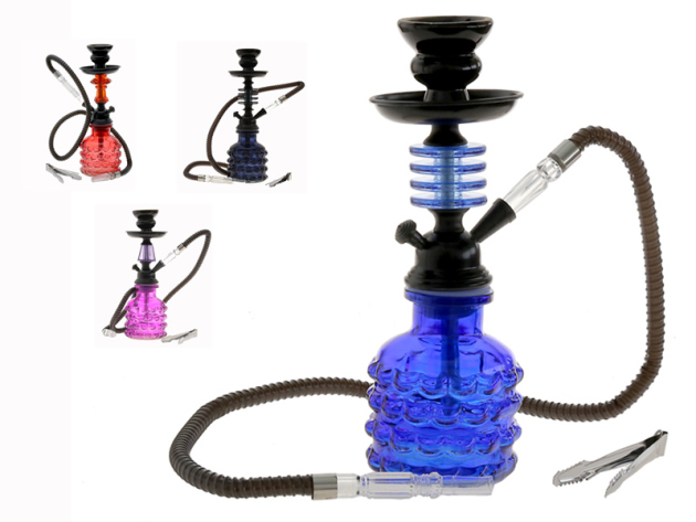 Shisha; verschied. Farben;  Höhe 31 cm; 1 Schlauch; Einzeln