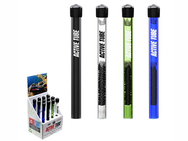 Active Tube Glas Pipe bunt sortiert- 12er Display