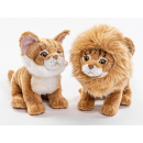 Plüsch Katze mit abnehmbarer Löwenmähne, Höhe 20,5 cm