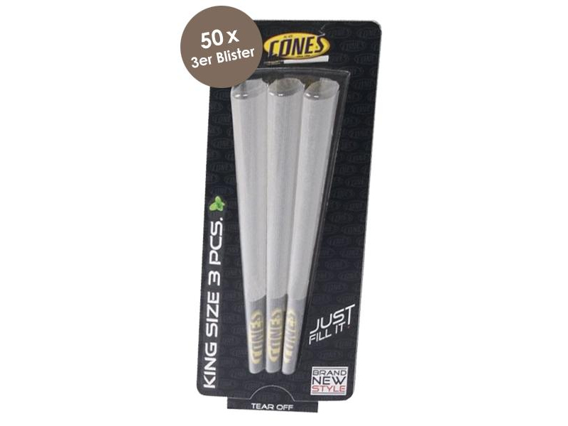 Wholesale Cones Joint Paper KING SIZE 50x3er Blister