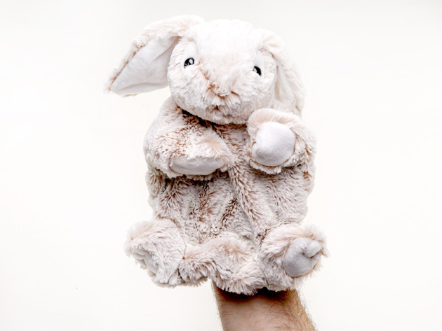Plüsch Handpuppe Hase; Höhe 23 cm