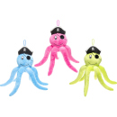 Plüsch Tintenfisch-Pirat, ca. 28 cm, 3-fach sortiert, einzeln