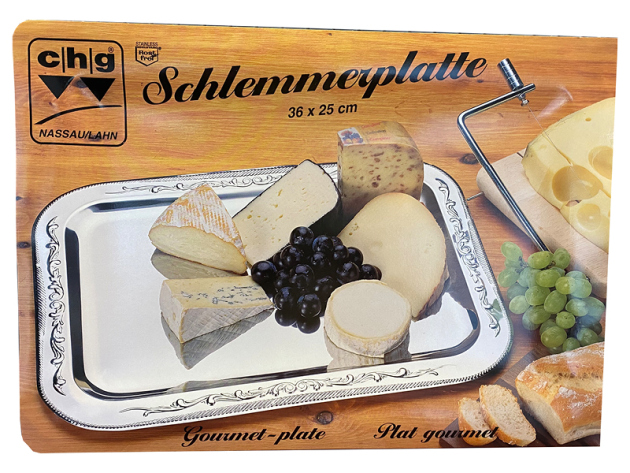 Schlemmerplatte 36x25 cm, UVP: 9,99 Euro