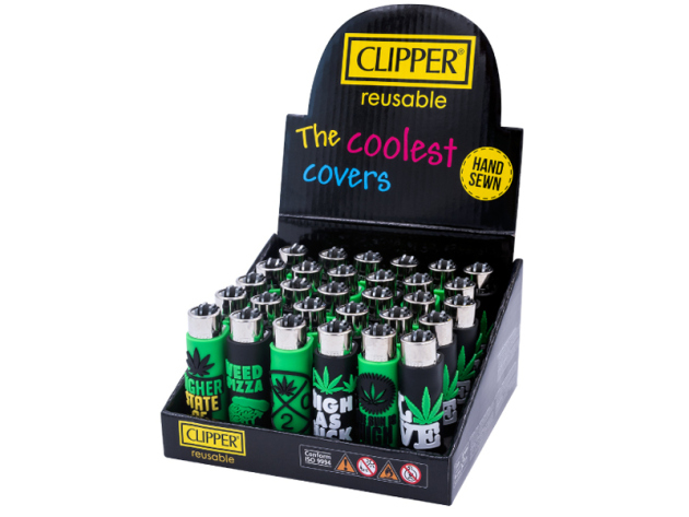 Clipper Cover Pop "Weed Statements",  genäht, 30er Display