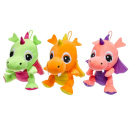 Plüsch Drache, 28 cm, 3-fach sortiert, einzeln