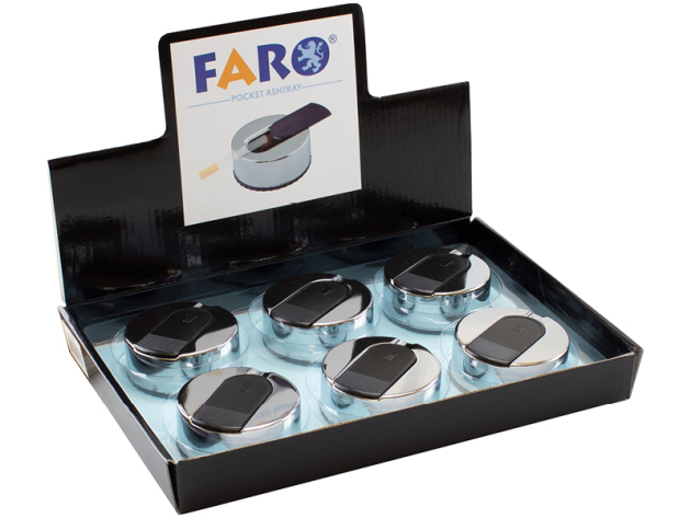 Taschenascher "slide" black, 6er Displays