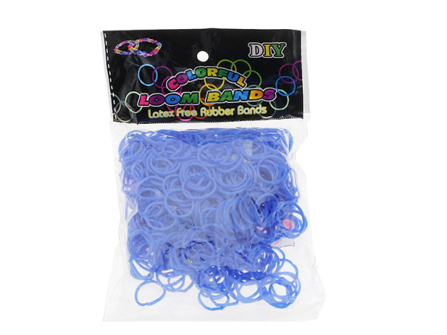 Loom Bands blau, 600 Stück in der Tüte