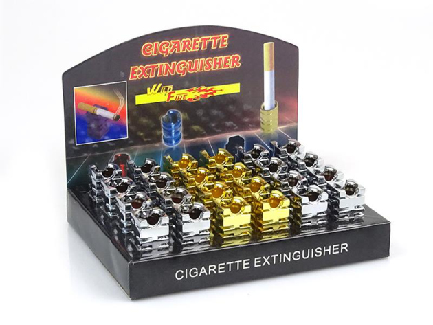 Ember Extinguisher "Chrome & Gold-Optic" open 24p display