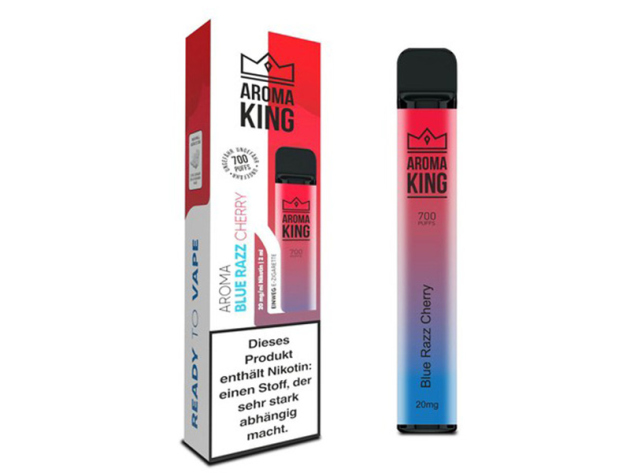 Aroma King - "Blue Raz Cherry" (Blaubeeren/ Kirsche) E-Shisha - Nikotinsalz 20mg - 700 Züge