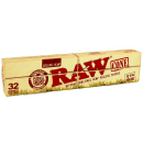 RAW Cones Organic Hemp Size 1 1/4  pre-rolled, 32er Packung