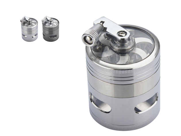 Kurbelgrinder "Anthrazit/Silber" 4-tlg. Ø 5.5cm, einzeln