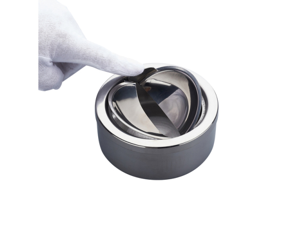 Kippaschenbecher "Chrom" 12 x 5,5 cm; einzeln