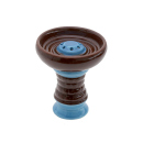 Shisha Kopf Keramik "Braun-Blau"; Höhe...