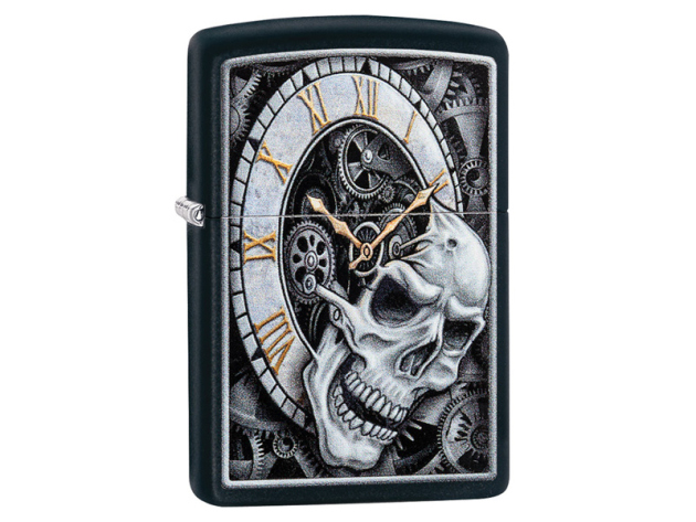 Zippo Feuerzeug - Skull Clock