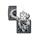 Zippo Feuerzeug - Skull Clock