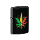 Zippo Feuerzeug - Rasta Cannabis Design