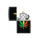 Zippo Feuerzeug - Rasta Cannabis Design