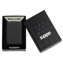 Zippo Feuerzeug - Black matt for Laser Brass