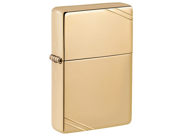 Zippo Feuerzeug - Vintage poliert gold
