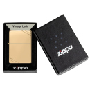 Zippo Feuerzeug - Vintage poliert gold