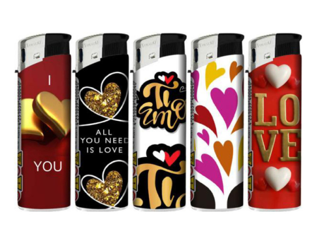 Elektrofeuerzeuge "Ti Amo", 50er Display