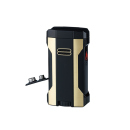 Sturmfeuerzeug "schwarz/goldfarben" 4x Jet-Flame, einzeln