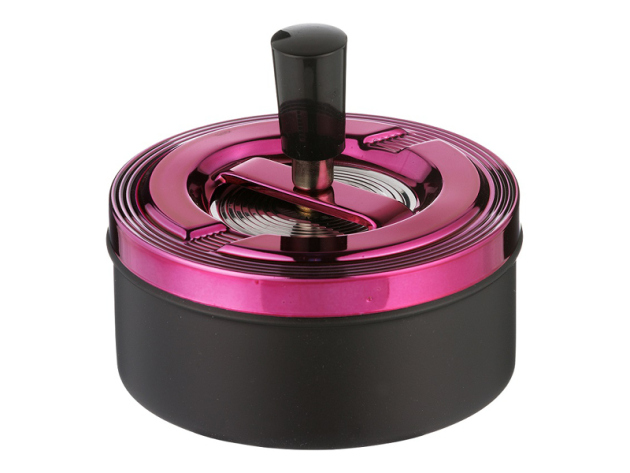 Drehaschenbecher "brombeere-metallic" Zylinder, Ø 11 cm, einzeln