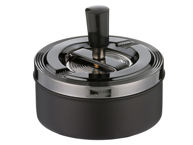 Drehaschenbecher "anthrazit-metallic" Zylinder, Ø 11 cm, einzeln