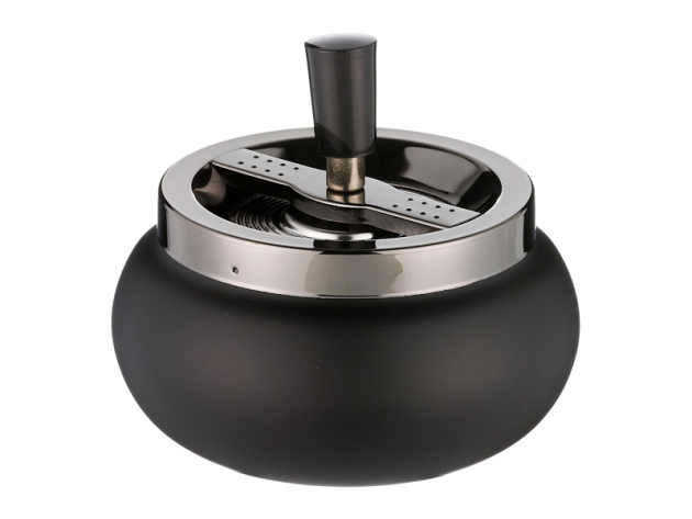 Drehaschenbecher "anthrazit-metallic" Kugel, Ø 13 cm, einzeln