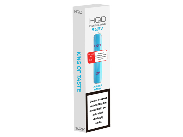 HQD SURV - Very Berry/Jumble Berry (Beerenmix) - Einweg E-Shisha - 18 mg - 600 Züge