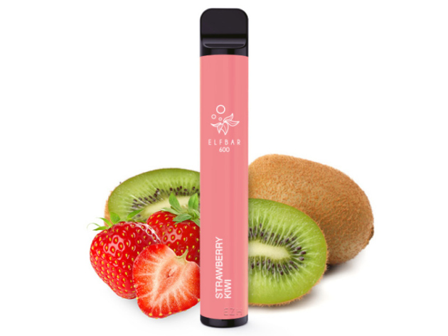 Elf Bar 600 - "Strawberry Kiwi" (Erdbeer, Kiwi) E-Shisha - 20 mg - 600 Züge