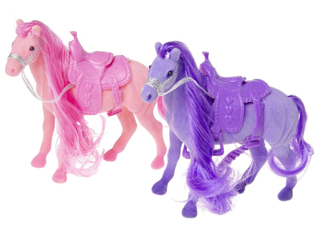 Pferd mit langer Mähne; Höhe 13 cm; 2-fach sortiert- einzeln