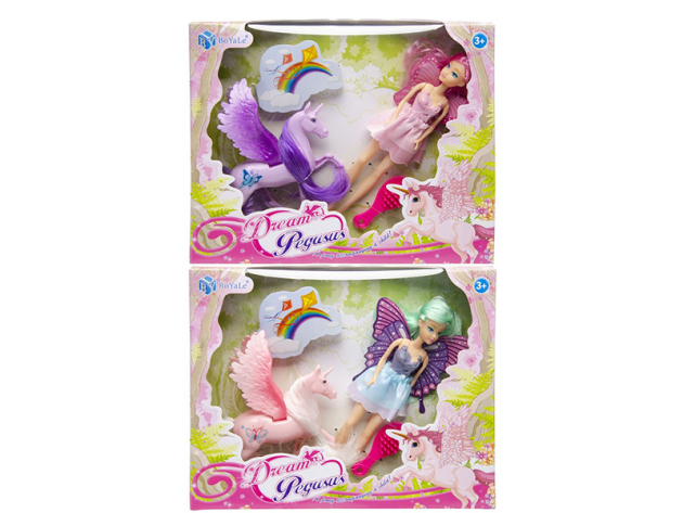 Einhorn & Elfe; 2-fach sortiert,  einzeln