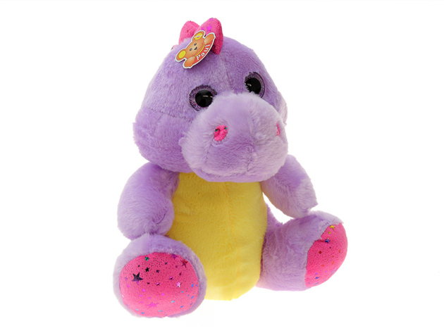 Plüsch Dino, mit Glitzeraugen, ca. 32cm, einzeln