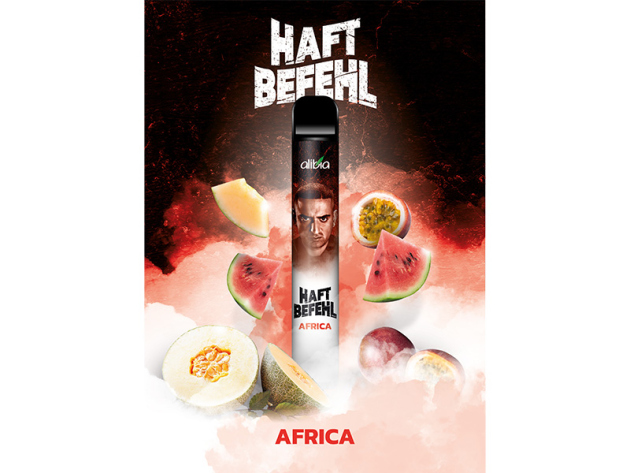 Haftbefehl - "Africa" (Honig u. Wassermelone, Maracuja) - E-Shisha - 20 mg - 700 Züge