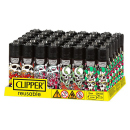 Clipper Large SKULLS N FLOWERS, 48er Display