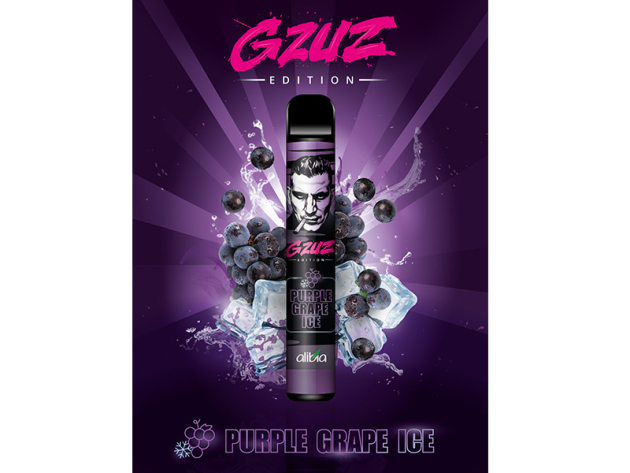 GZUZ - "Purple Grape Ice" (dunkle Trauben, Eis) - E-Shisha - 20 mg - 700 Züge