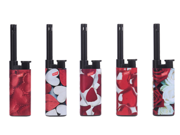 Stabfeuerzeuge Mini "Love" 12,8 cm, 25er Display