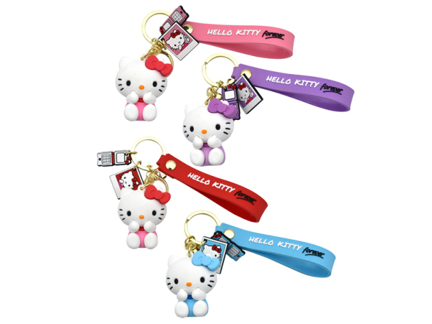Schlüsselanhänger "Hello Kitty" 4-fach sortiert, 24 Stück