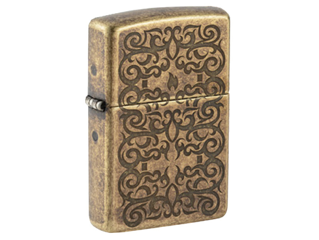 Zippo Feuerzeug - Tattoo Theme Design (Antique Brass Lustre)